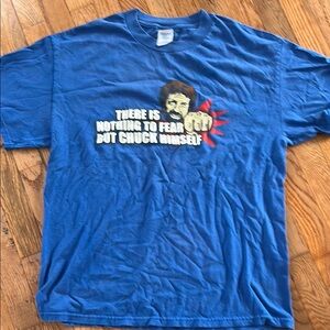 Chuck Norris Blue Graphic T-Shirt